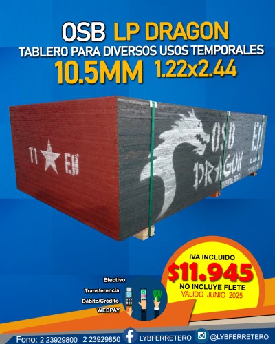 OSB ESTRUCTURAL 10.5mm