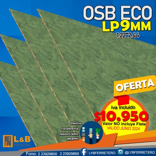 OSB eco 9mm 122x244