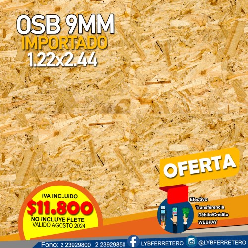 OSB IMPORTADO 9MM