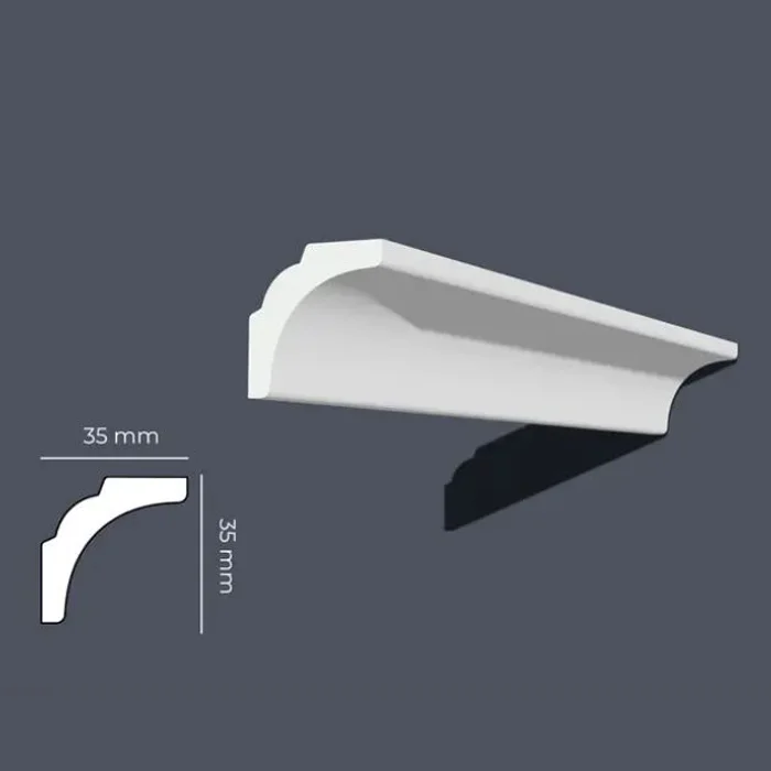 Moldura Isomol Cornisa 35x35 2 mts Código MOLISOMC1005