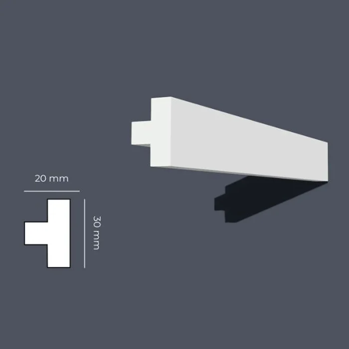 Moldura Isomol ET1030 20X30 2mts CODIGO MOLISOET1030