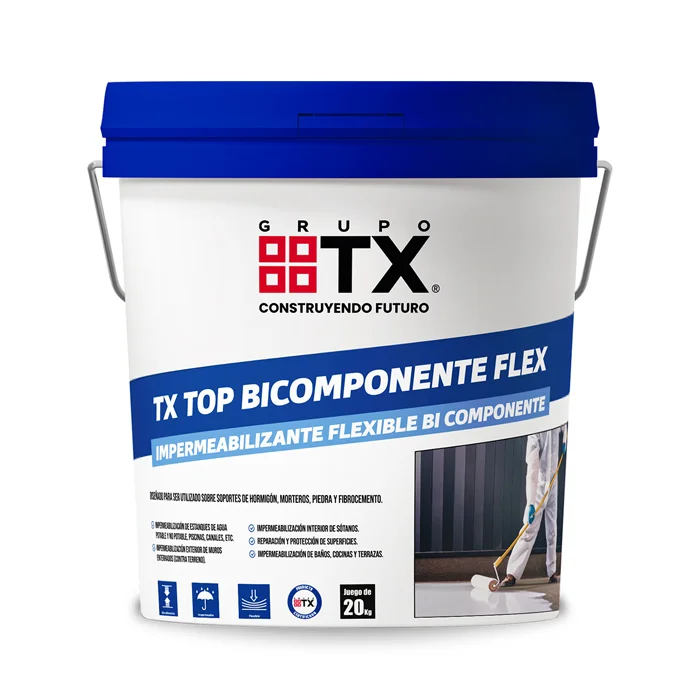 IMPERMEABILIZANTE TX TOP BICOMPONENTE FLEX BLANCO TN 20KG