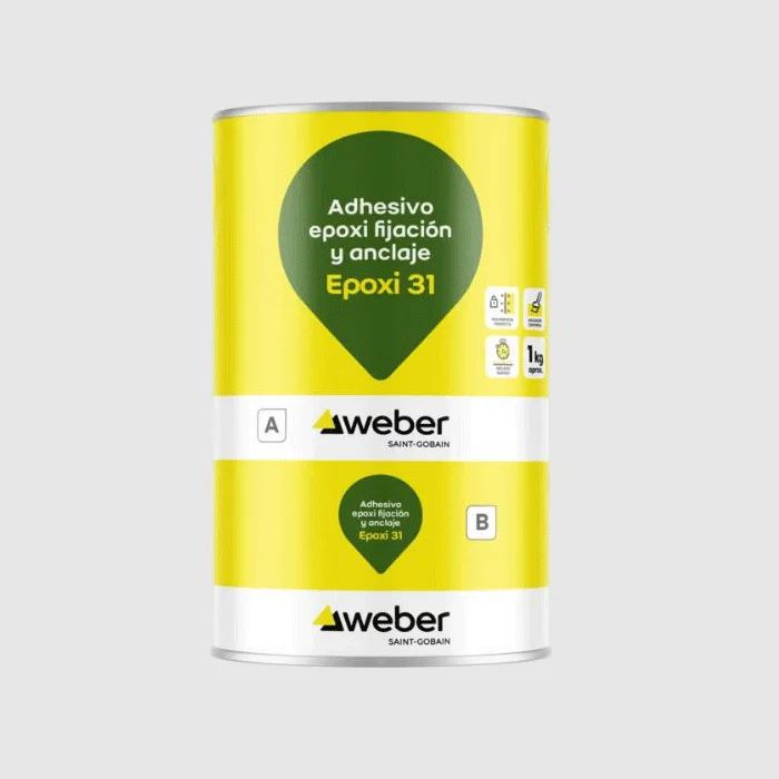 EPOXI 31 FIJACION Y ANCLAJE KIT 1KG WEBER (sikadur 31)