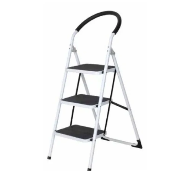 Escalera Plegable 3 Peld Doer Con Patas Antidesliz