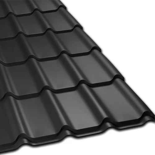 Teja continua curva Negra 0,40mm 3,66mt