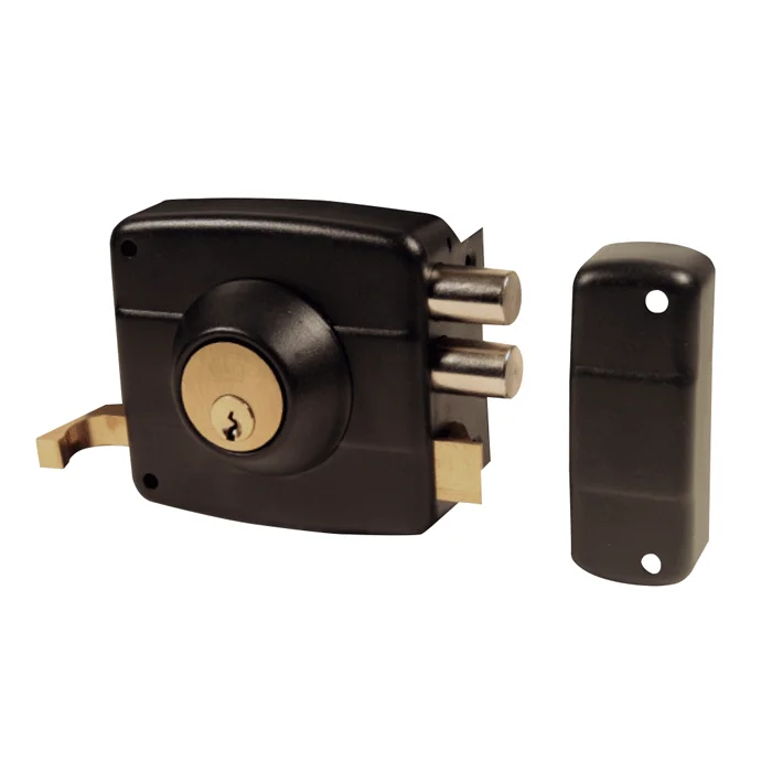 Cerradura Sobreponer Cilindro Suelto 30-35MM Negra