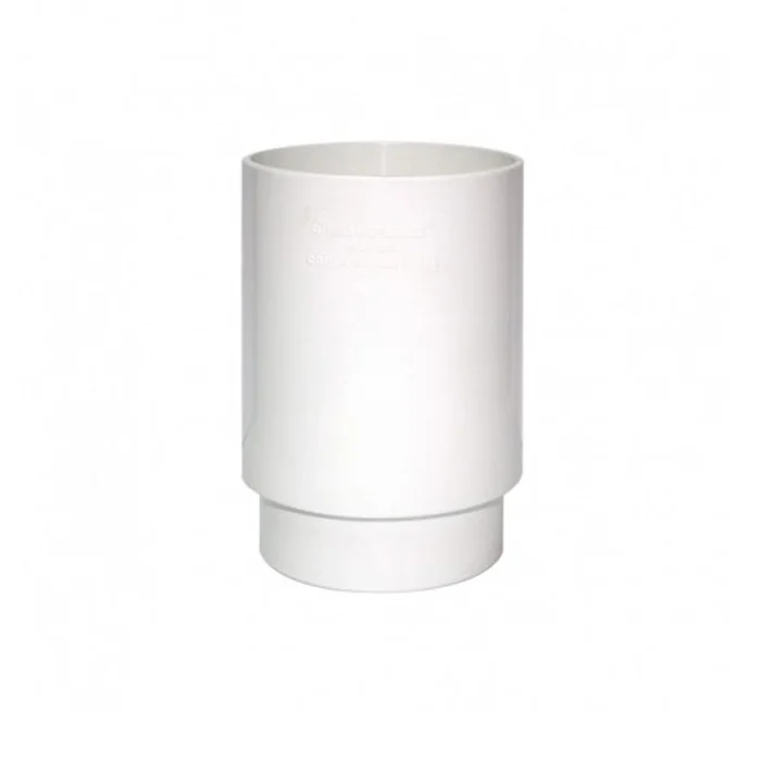 Copla Bajada Canaleta Blanco 80mm