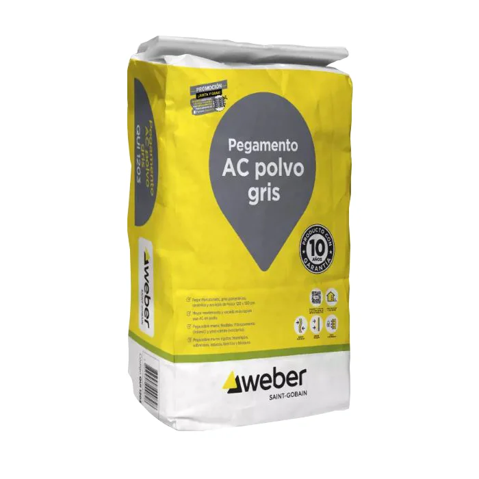 Adhesivo AC Polvo Gris 24,5KG Weber